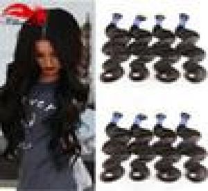 Ludzkie włosy na mikro warkocze 50 gbundle 3pcs działki nieprzetworzona fala ciała brazylijskie włosy rosa włosy dla naturalnego czarnego koloru bez tan6876621