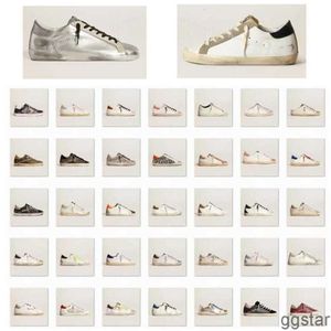 Con scatola Goldenlys Gooselies Sneakers Fashion Basket Scarpe dorate Star Sneakers Bianco Distressed Dirty Designer Superstar Uomini e donne CasualKUWK RQ4Y MMAF