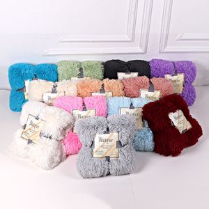 Mjuk raggig fuzzy kast filt - fluffig snuggly faux päls filtar varma mysiga plysch sherpa filt för soffa bäddar rekvisita