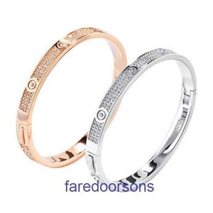 Bracciale di design classico di marca nuovo di pneumatici per auto in argento 925 S925 con diamanti pieni, stesso stile Sky Star femminile AMORE con scatola originale