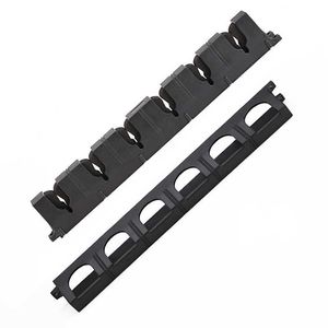 New Fishing Equipment Plastic Vertical 6-Rod Rack Fishing Pole Holder Wall Mount Modular for Garage