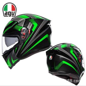 Capacetes Moto AGV Motocicleta Design Conforto Agv K5 Masculino e Feminino Anti Fog Racing Motocicleta Completa Produzido Internamente Capacete de Segurança de Lente Dupla EHDO