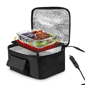 Bärbar minibil Mikrovågsugn 12V Electric Ugn Fast Heat Picnic Box Travel Camping Food Cooking Electric Heated Lunch Box 240103