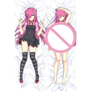 Sets Elfen -Lügencharakter Lucy Bettkissen Abdeckung Anime Body Pillowcase Dakimakura