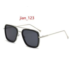 Marca de luxo personalizado 2023 vintage retro retângulo metal quadrado punk designer moda masculina óculos de sol lentes de sol tons
