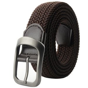 Drizzte Plus Size 100190cm 63 67 7175 Long Black Braided Elastic Streting Belt Mens Ment