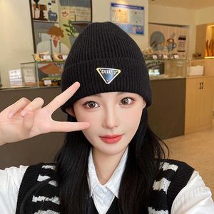 Beanie Skull Caps Winter Hat Children's Warmth and Cold Protection Woolen Autumn Korean Edition Versatile Knitted Cycling Confinement Hat Fashion