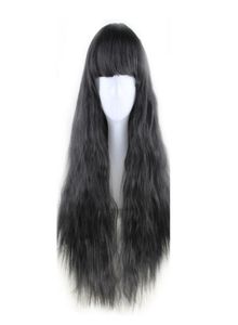 Woodfestival milho perm peruca de fibra fofa perucas naturais femininas kinky cabelo encaracolado resistente ao calor peruca longa cosplay preto borgonha marrom4026042