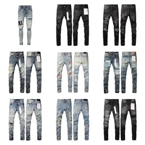 Мужские джинсы Pur для мужчин, брюки больших размеров, модные женские тенденции, потертые черные рваные байкерские облегающие мотоциклетные спортивные штаны 28-40