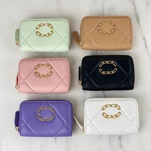 Wallets Designers Wallet Purse Envelope Bags Purses Womens Fashion C Type Quilted Bags Lattice messenger bag Genuine Leather Zipper Clutch