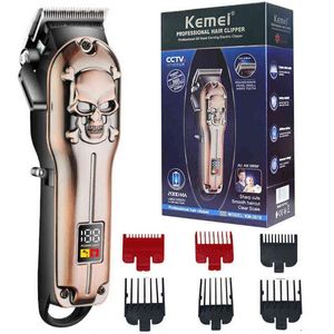 Epilator Oryginalny kemei fryzjer Profesjonalny włosy Trimmer Electric Pro Clipper lit jon broda Cutting 220624