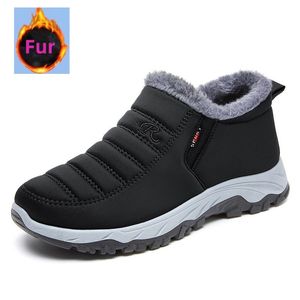 Männer Plüsch-Turnschuhe Unisex Winter Isolierung Frauen halten warme Wanderschuhe bequeme lässige Designerschuhe zu Fuß von Knöchel schwarze Herren und Lady Shoe BM-808 389 798