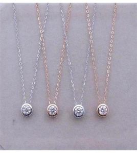 Zincirler doğal elmas kolye netlik kesim ateş renkli moda trend kadın çift hediye mücevher4267285