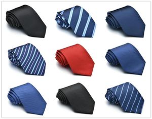 Tie for Men Slim Solid Color Necktie Polyester Narrow Cravat Royal Blue Black Red Stripe Party Formal s Fashion5069126