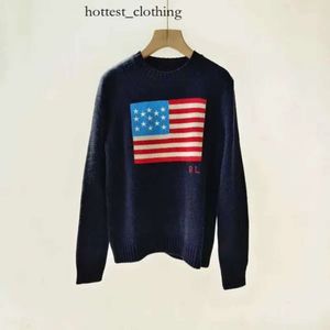 Polo Ralph 2023 US American Knitt - Flag High -end Luxury Cotton 214 Polo Sweater