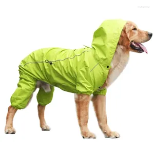 Köpek Kıyafet Toptan Özel Konforlu Büyük Hoodie Güvenli Yansıtıcı Su geçirmez evcil hayvan yağmurluk