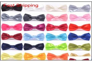 Men Solid Bow Ties Gentleman Butterfly Wedding Party Bowtie Bow Tie Adjustable Business Ties 35 Colors Ooa4318 H3Iyf4499047