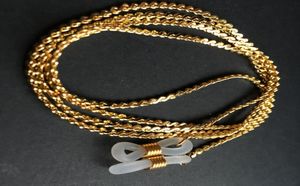 Correntes de pescoço de cobre banhadas a ouro ou prata, armação de óculos de sol, suporte de pescoço, corda de espetáculo 6134135
