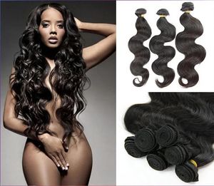 Wefts Factory Sale Qualified 3pcs lot Brazilian Indian Peruvian Malaysian Mongolian Virgin Remy Human Hair Body Wave,100% Human Weave Bu