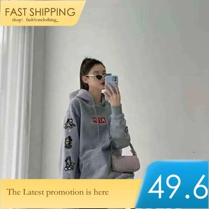 Kith Hoody Kleidung Herbst Pullover Männer Natürliche Farbe Basketball Shirts Brief Aufkleber Sweatshirts Perfekte Hoodies Für Jeans Oder Shorts Suprem 544