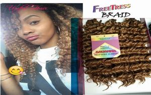 sell jerry curl Christmas gifts Wedding guest synthetic braiding hair 3pcslot crochet braids hair prelooped curly weave Hair 9050753