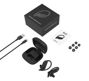 Wireless earphones earbud Power Pro B10 Bluetooth 50 earphone with charging case sports Earhook for cellphones4479410