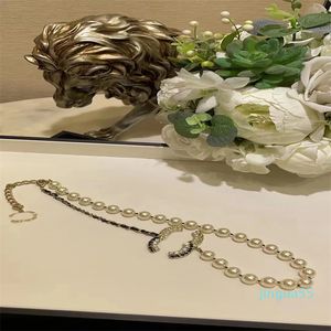 Mode klassische Halsketten Designer kurze Perlenkette für Frauen Party Hochzeit Liebhaber Muttertagsgeschenk Kanalschmuck für die Braut