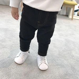 Trousers Children's Autumn Winter Fashionable High Waisted Solid Color Leggings Casual Versatile Cute Kids Clothing Pants