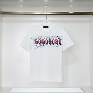 デザイナーTシャツ夏のファッション通気性スポーツD2 S71GD1350S23009900メンズレギュラーシャツパックマンクールコットンニットシャツサイズS-2xl