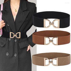 Bälten Fashion Elastic Belt for Women Designer Corset midjeband Kvinnlig klänningskjol Coat Dekorativ bälte