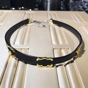 Goth chokers gotisk metall pu aphabet svart rep män kvinnor smyckedesigner mörker halsband