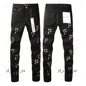 Calças de brim roxas masculinas marca de luxo roxo homem preto high street pintura graffiti padrão danificado rasgado calças magras designer kusbi jeans 3245