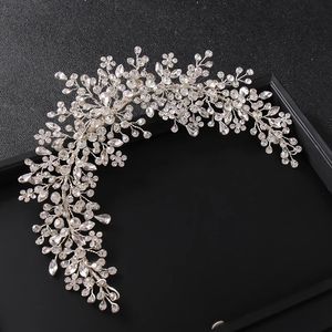 Rhinestone bröllop pannband för brud kristall pannband hår tillbehör bröllop kristall hårband brudtärna huvud smycken gåva 240102