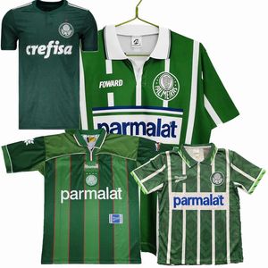 Retro clássico Palmeiras camisas de futebol 1992 1993 1994 1996 1999 18 19 Edmundo Zinho Edilson Rivaldo Evair Roberto Carlos Camisa de futebol retrô