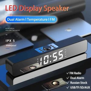 SoundBar LED TV Sound Bar Alarm Clock aux USB Wired Wireless Bluetooth Högtalare Hemmabio