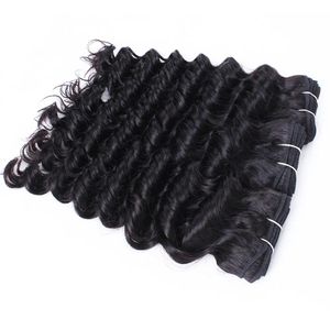 Weaves 6 pcs Wholesale Deep Wave Curly Hair Weave Natural Brown Unprocessed Brazilian Peruvian Cambodian Malaysian Raw Virgin Indian Huma