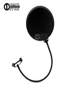 Doppelschichtige Kondensatormikrofon-Popfiltermaske, gescheuter Schwanenhals-Windschutzscheibe für Boom-Mikrofonständer, Computer-Videoaufnahmestudio, Wi7496114