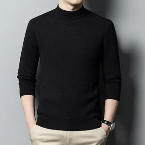2023 Erkek Kaşmir Sweater Yarı Boğazlı Erkek Sweaters Erkek Gençlik İnce Triko Adam Giyim