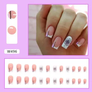 False Nails Nail Salon Alternative Artificial Kit European American Ins Style Butterfly Fairy Fake Mid-length For Women