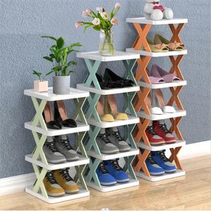 Arrival Stackable Shoe Rack Multi-layer Storage Shoes Shelf Box Plastic Space Saving Cabinet Shoes Organizer for Entry 240103