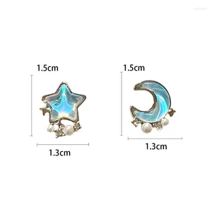 Dangle Earrings 10 Pair /lot Jewelry Fashion Metal Moonlight Resin Star Moon For Women