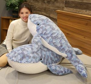 Gigante megattera peluche grande balena blu animali di peluche soffici che abbracciano balena peluche cuscino giocattolo Cuddlekins5716406