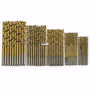 Drill Bits 50 Pcs/Lot Titanium Coated Hss High Speed Steel Drill Bit Set Tool 1/1.5/2/2.5/M Xb1 Drop Delivery Home Garden Tools Power Dh5Em