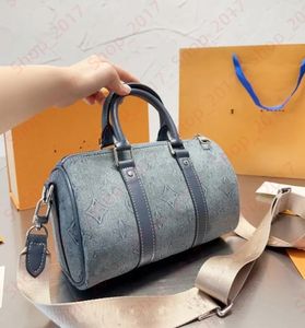 Designer Denim Bolsa De Ombro Luxo Keepall XS Bolsa Bolsa Mulheres Boston Travesseiro Crossbody Totes Carteira Senhora Bolsa De Viagem Messenger Sling Mochila Dhgate Cross Body