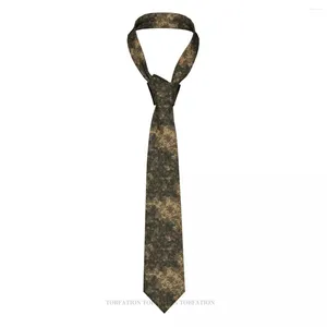 Bow Ties Camouflage Military Sponge Effect Digitala mönster i Green Beige Black Men 3D Printed Business Wedding Party