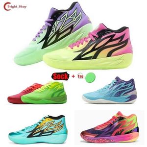 LaMelo Ball MB.02 Scarpe da basket da uomo Buzz City Donna Mesh Traspirante Sneakers sportive a taglio medio Ammortizzazione Stivali da basket casual