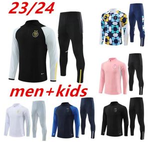 23 24 الجزائر ، مقابلة Mahrez Soccer Jerseys Men Kids 23 24 Algerie Bounedjah Survlement Maillot de Foot Feghoul Sportswear Training Suit