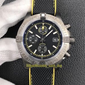 الإصدار العلوي BLSF Super II 45mm Bandit A1337111 ETA A7750 Automatic Chronograph Movement Case Titanium Mens Watch SAPPHIRE STOVWATC261W