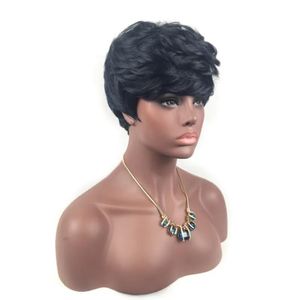 Wigs HOTKIS 100% Human Hair Black Short Curly Wigs Afro Curly Wigs Glueless Wigs for Women can be washed and curled