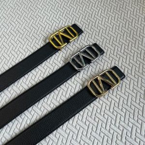 أحزمة رجال المصممين مصممين الحزام الفاخر خمر دبوس الإبرة الخامس أحزمة مشبك عرض 3 8 سم عرضية Cintura الأزياء Cinture Lichee Black 268L